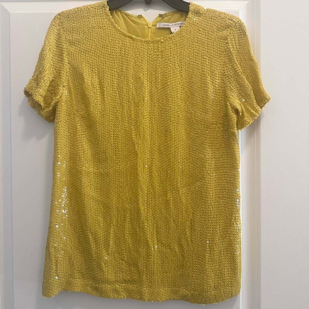 Diane Von Furstenburg Sequin Top